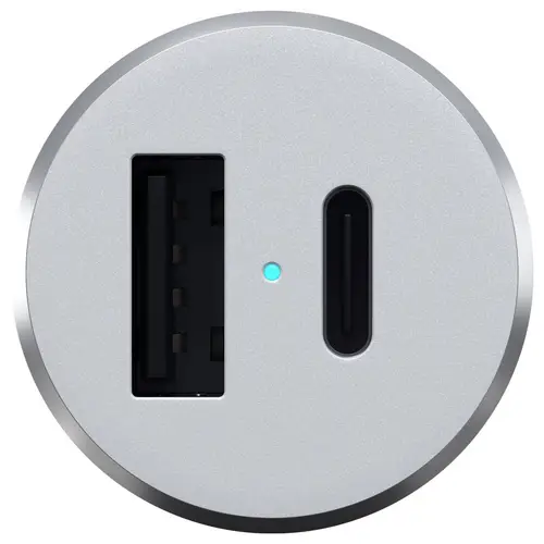 Satechi ST-TCPDCCS Ladeadapter 72W 1x USB-A, 1x USB-C® Silber Innenbereich Satechi ST-TCPDCCS Ladeadapter 72W 1x USB-A, 1x USB-C® Silber Innenbereich