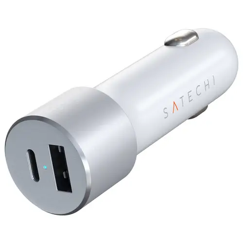 Satechi ST-TCPDCCS Ladeadapter 72W 1x USB-A, 1x USB-C® Silber Innenbereich Satechi ST-TCPDCCS Ladeadapter 72W 1x USB-A, 1x USB-C® Silber Innenbereich
