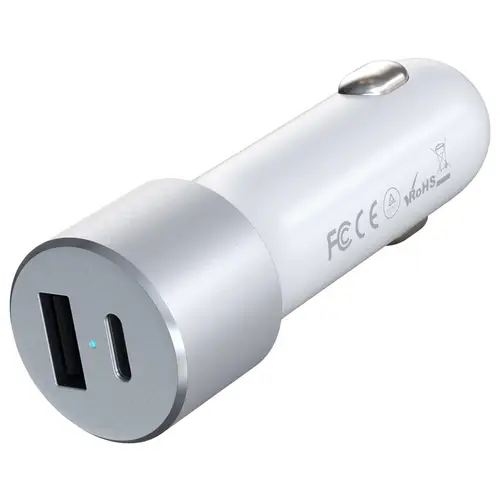 Satechi ST-TCPDCCS Ladeadapter 72W 1x USB-A, 1x USB-C® Silber Innenbereich Satechi ST-TCPDCCS Ladeadapter 72W 1x USB-A, 1x USB-C® Silber Innenbereich