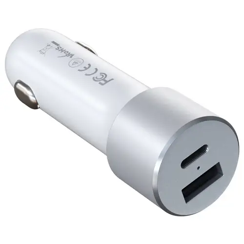 Satechi ST-TCPDCCS Ladeadapter 72W 1x USB-A, 1x USB-C® Silber Innenbereich Satechi ST-TCPDCCS Ladeadapter 72W 1x USB-A, 1x USB-C® Silber Innenbereich
