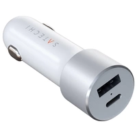 Satechi ST-TCPDCCS Ladeadapter 72W 1x USB-A, 1x USB-C® Silber Innenbereich Satechi ST-TCPDCCS Ladeadapter 72W 1x USB-A, 1x USB-C® Silber Innenbereich