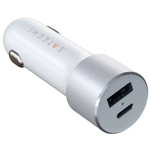 Satechi ST-TCPDCCS Ladeadapter 72W 1x USB-A, 1x USB-C® Silber Innenbereich Satechi ST-TCPDCCS Ladeadapter 72W 1x USB-A, 1x USB-C® Silber Innenbereich