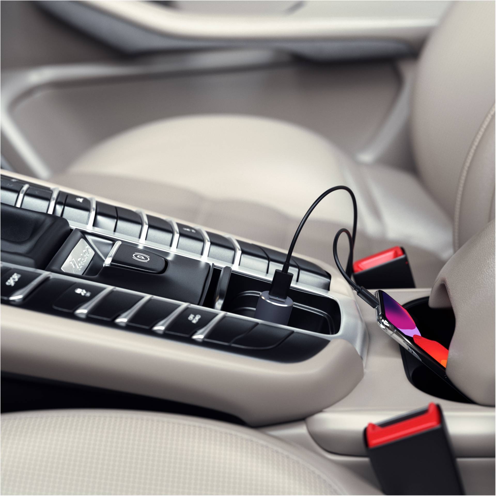 Satechi ST-TCPDCCM Ladeadapter 72W 1x USB-A, 1x USB-C® Anthrazit Innenbereich