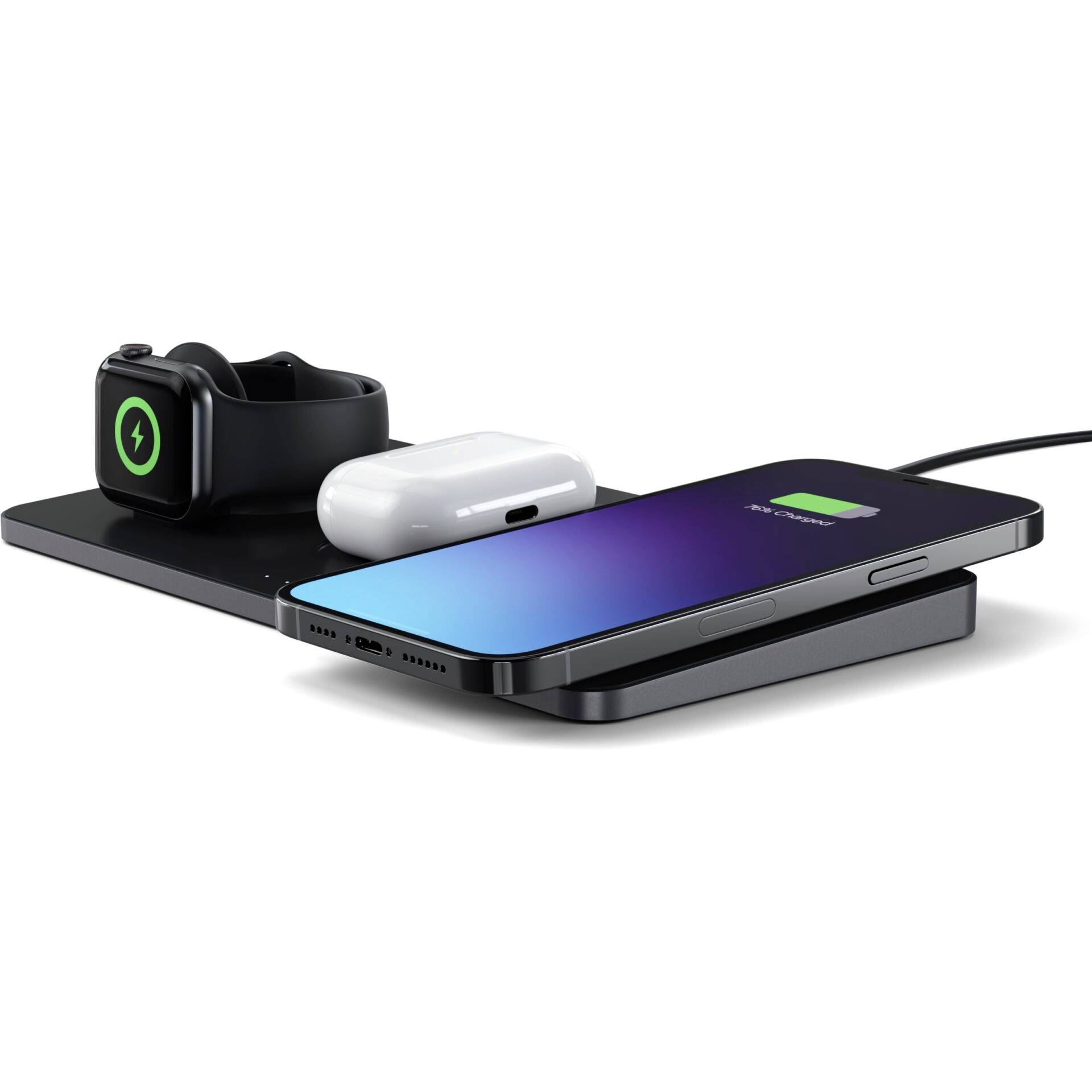 Satechi Induktions-Ladeadapter ST-X3TWCPM ST-X3TWCPM Schwarz