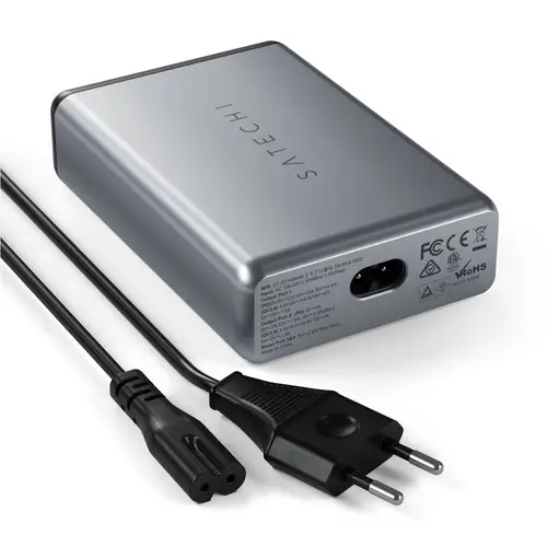 Satechi ST-TC108WM USB Ladegerät 108W 2x USB-A, 2x USB-C® USB PD Anthrazit Innenbereich Satechi ST-TC108WM USB Ladegerät 108W 2x USB-A, 2x USB-C® USB PD Anthrazit Innenbereich