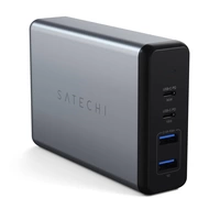 Satechi ST-TC108WM USB Ladegerät 108W 2x USB-A, 2x USB-C® USB PD Anthrazit Innenbereich Satechi ST-TC108WM USB Ladegerät 108W 2x USB-A, 2x USB-C® USB PD Anthrazit Innenbereich