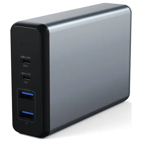 Satechi ST-TC108WM USB Ladegerät 108W 2x USB-A, 2x USB-C® USB PD Anthrazit Innenbereich Satechi ST-TC108WM USB Ladegerät 108W 2x USB-A, 2x USB-C® USB PD Anthrazit Innenbereich