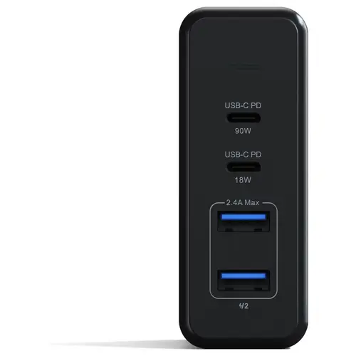 Satechi ST-TC108WM USB Ladegerät 108W 2x USB-A, 2x USB-C® USB PD Anthrazit Innenbereich Satechi ST-TC108WM USB Ladegerät 108W 2x USB-A, 2x USB-C® USB PD Anthrazit Innenbereich
