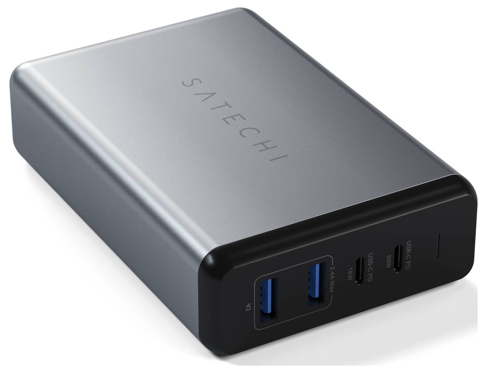 Satechi ST-TC108WM USB Ladegerät 108W 2x USB-A, 2x USB-C® USB PD Anthrazit Innenbereich