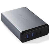 Satechi ST-TC108WM USB Ladegerät 108W 2x USB-A, 2x USB-C® USB PD Anthrazit Innenbereich Satechi ST-TC108WM USB Ladegerät 108W 2x USB-A, 2x USB-C® USB PD Anthrazit Innenbereich
