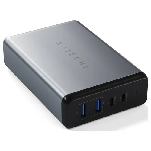 Satechi ST-TC108WM USB Ladegerät 108W 2x USB-A, 2x USB-C® USB PD Anthrazit Innenbereich Satechi ST-TC108WM USB Ladegerät 108W 2x USB-A, 2x USB-C® USB PD Anthrazit Innenbereich