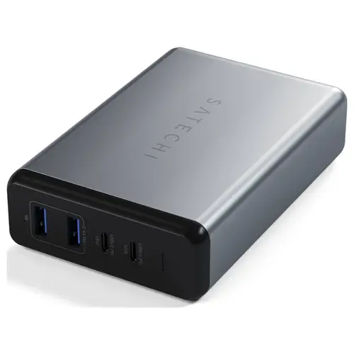 Satechi ST-TC108WM USB Ladegerät 108W 2x USB-A, 2x USB-C® USB PD Anthrazit Innenbereich Satechi ST-TC108WM USB Ladegerät 108W 2x USB-A, 2x USB-C® USB PD Anthrazit Innenbereich