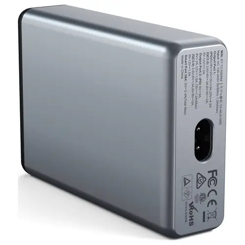 Satechi ST-TC108WM USB Ladegerät 108W 2x USB-A, 2x USB-C® USB PD Anthrazit Innenbereich Satechi ST-TC108WM USB Ladegerät 108W 2x USB-A, 2x USB-C® USB PD Anthrazit Innenbereich