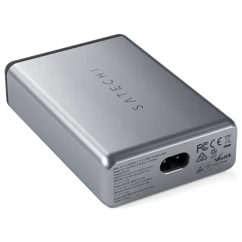 Satechi ST-TC108WM USB Ladegerät 108W 2x USB-A, 2x USB-C® USB PD Anthrazit Innenbereich Satechi ST-TC108WM USB Ladegerät 108W 2x USB-A, 2x USB-C® USB PD Anthrazit Innenbereich