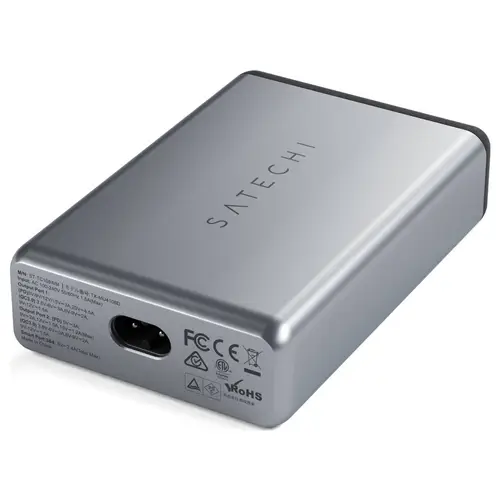 Satechi ST-TC108WM USB Ladegerät 108W 2x USB-A, 2x USB-C® USB PD Anthrazit Innenbereich Satechi ST-TC108WM USB Ladegerät 108W 2x USB-A, 2x USB-C® USB PD Anthrazit Innenbereich
