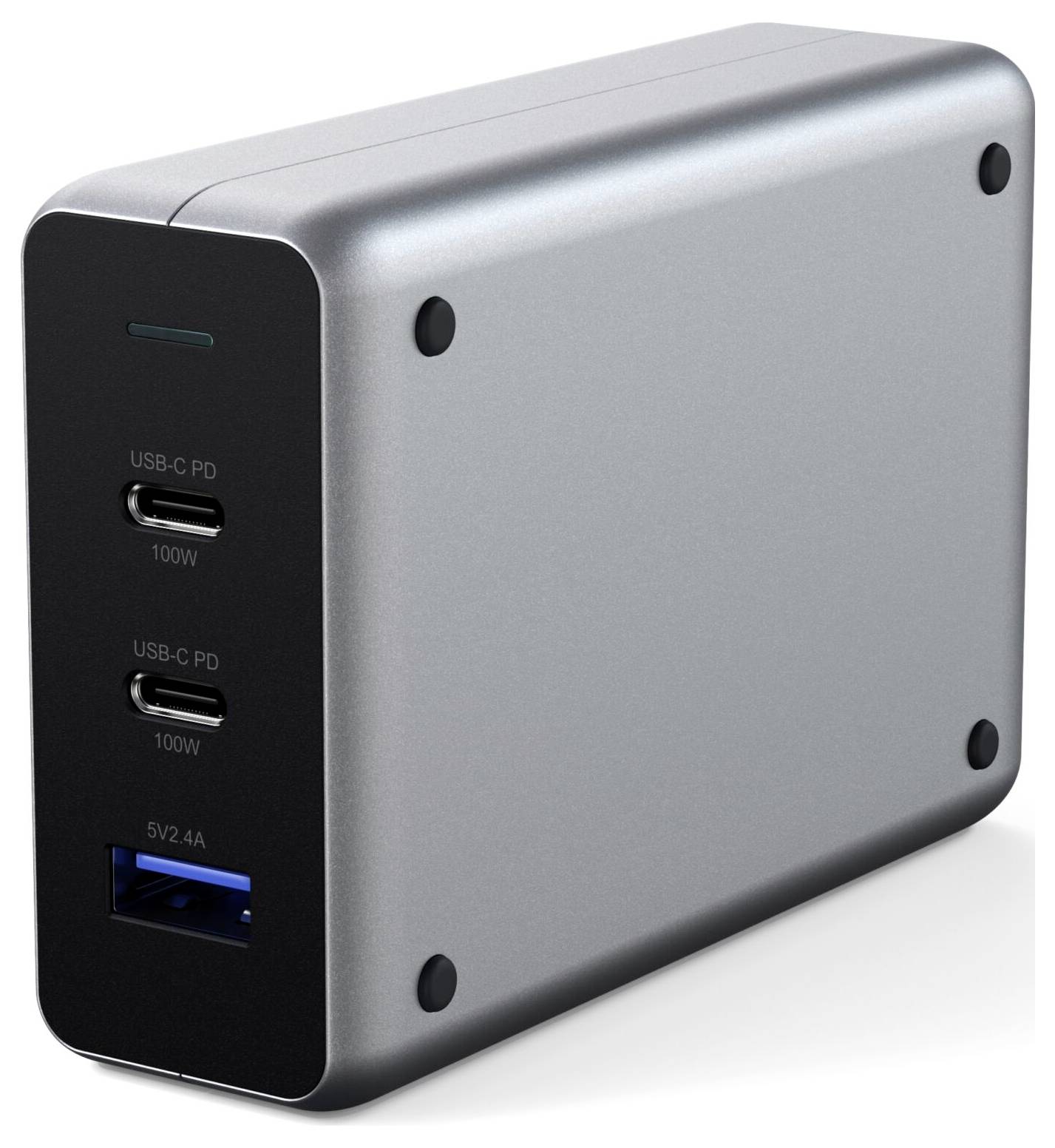 Satechi ST-TC100GM-EU USB Ladegerät 100W 1x USB-A, 2x USB-C® USB PD Schwarz, Grau Innenbereich