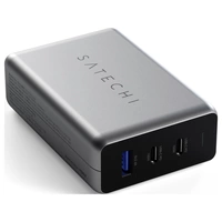 Satechi ST-TC100GM-EU USB Ladegerät 100W 1x USB-A, 2x USB-C® USB PD Schwarz, Grau Innenbereich Satechi ST-TC100GM-EU USB Ladegerät 100W 1x USB-A, 2x USB-C® USB PD Schwarz, Grau Innenbereich