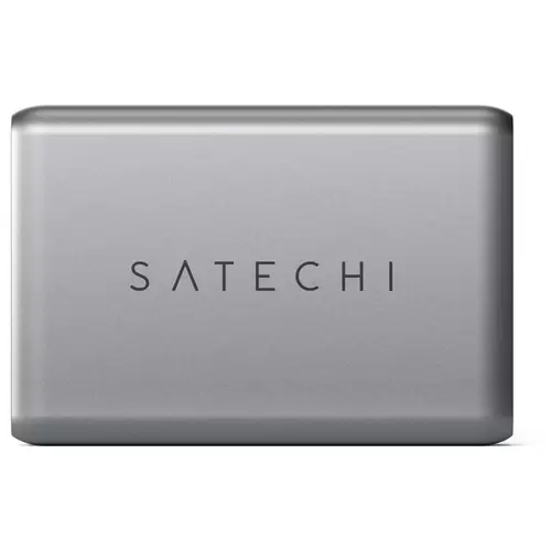 Satechi ST-TC100GM-EU USB Ladegerät 100W 1x USB-A, 2x USB-C® USB PD Schwarz, Grau Innenbereich Satechi ST-TC100GM-EU USB Ladegerät 100W 1x USB-A, 2x USB-C® USB PD Schwarz, Grau Innenbereich