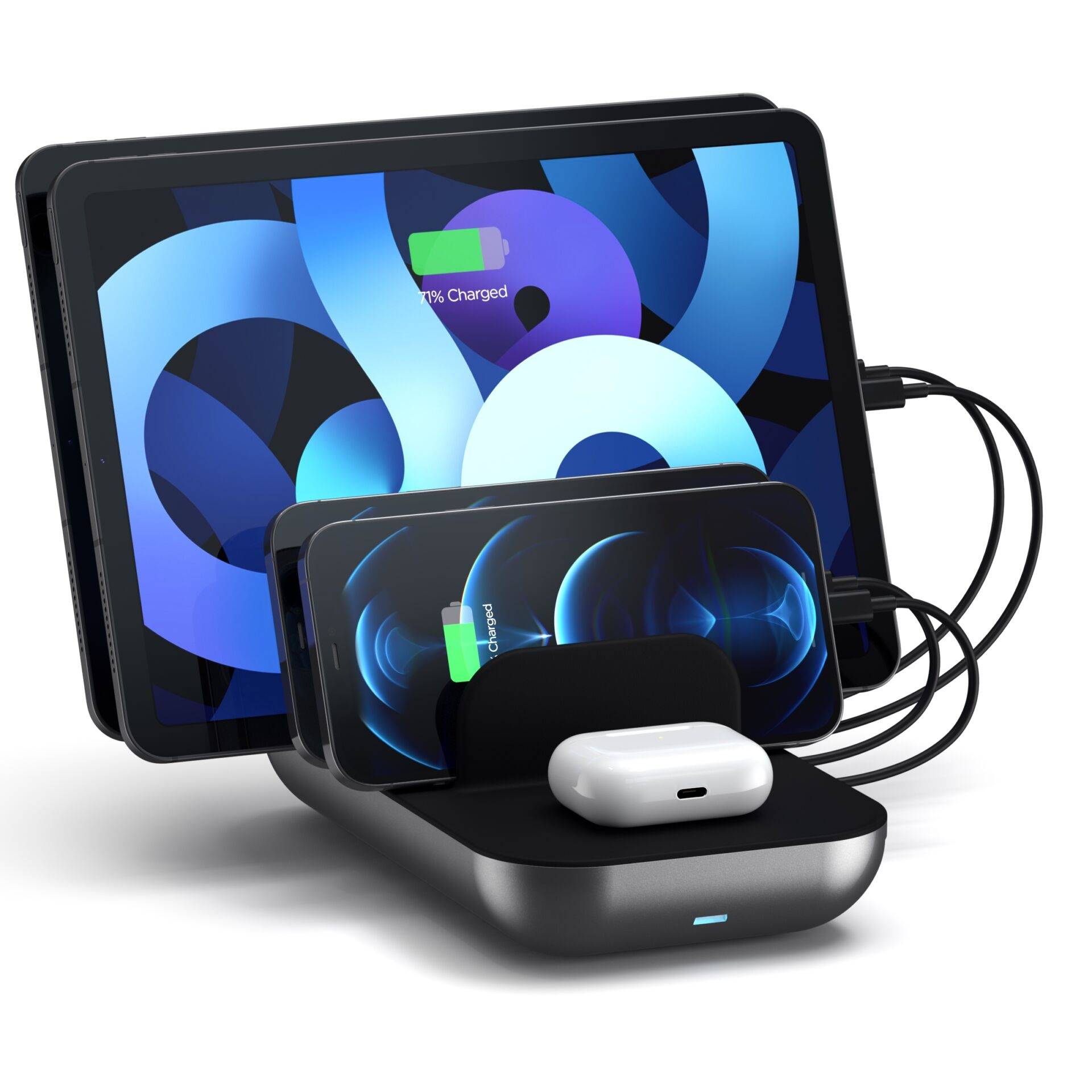 Satechi Induktions-Ladegerät ST-WCS5PM-EU ST-WCS5PM-EU Schwarz, Silber