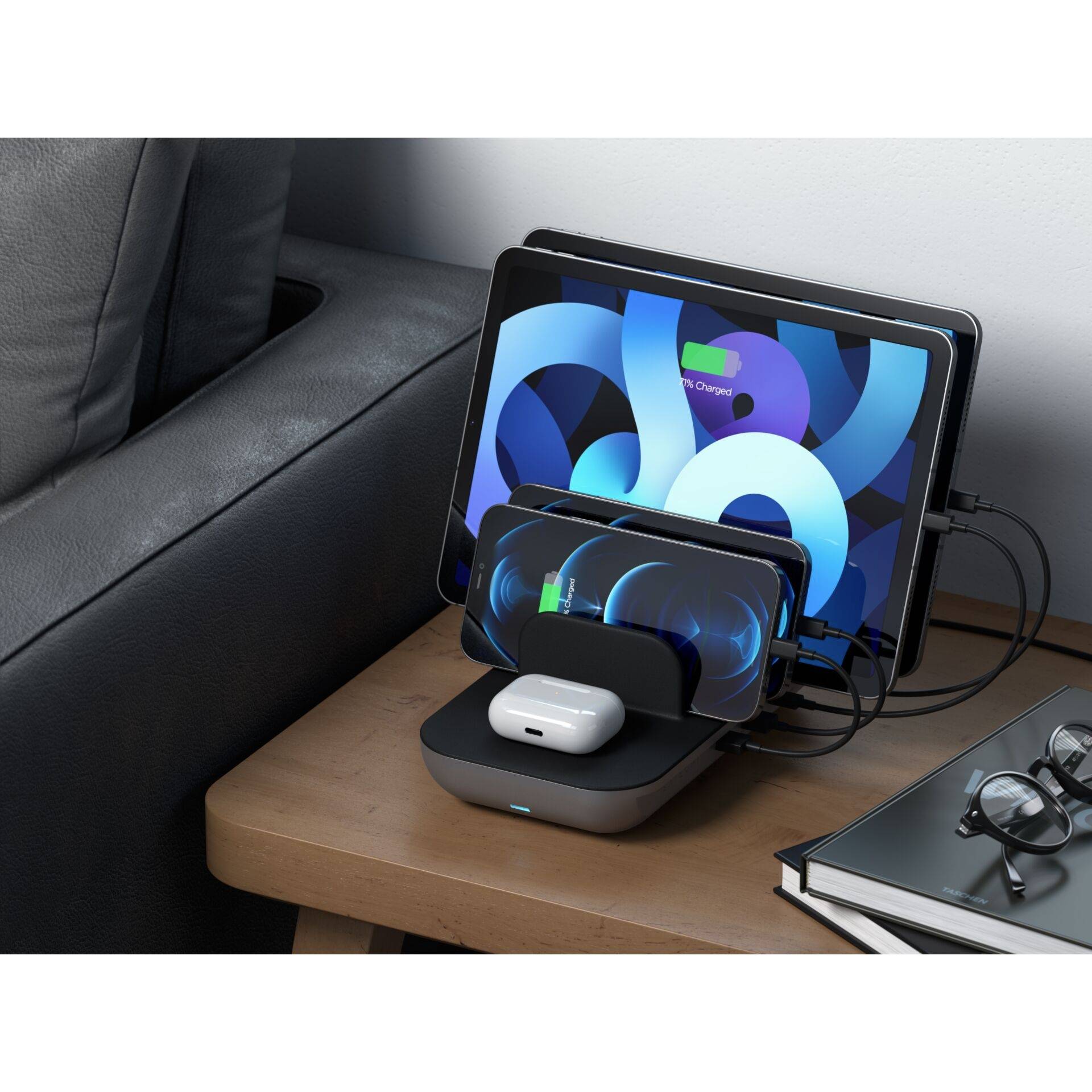 Satechi Induktions-Ladegerät ST-WCS5PM-EU ST-WCS5PM-EU Schwarz, Silber