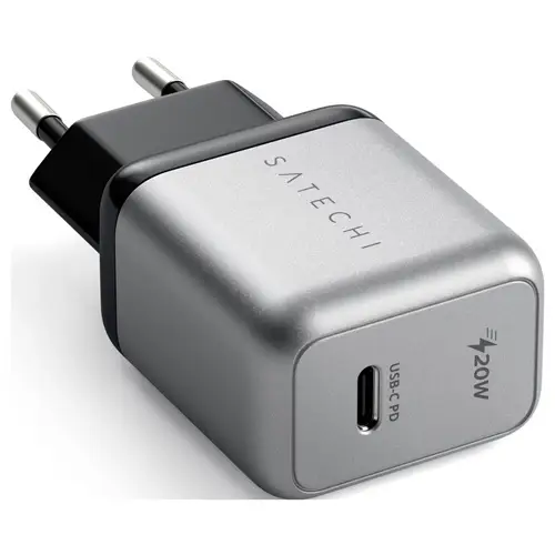 Satechi ST-UC20WCM-EU USB Ladegerät 20W 1x USB-C® Silber Innenbereich Satechi ST-UC20WCM-EU USB Ladegerät 20W 1x USB-C® Silber Innenbereich