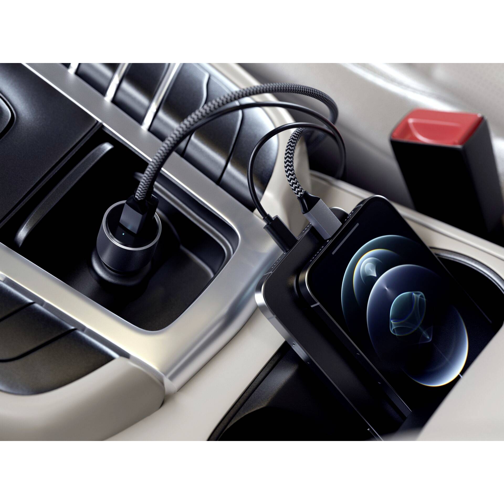 Satechi ST-U2C40CCM Ladeadapter 40W 2x USB-C® Silber KFZ