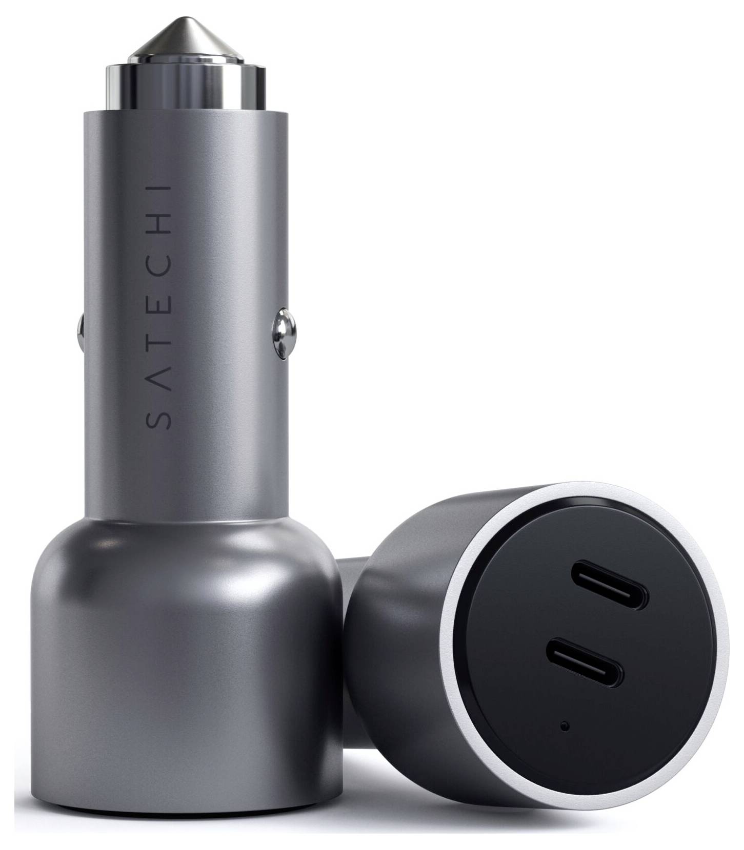 Satechi ST-U2C40CCM Ladeadapter 40W 2x USB-C® Silber KFZ