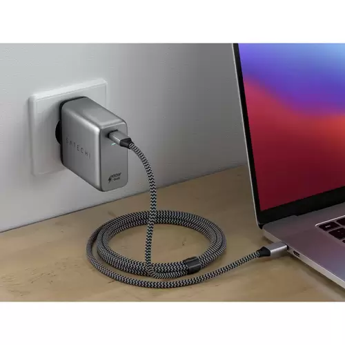 Satechi ST-UC100WSM-EU USB Ladegerät 100W 1x USB-C® Anthrazit Innenbereich Satechi ST-UC100WSM-EU USB Ladegerät 100W 1x USB-C® Anthrazit Innenbereich