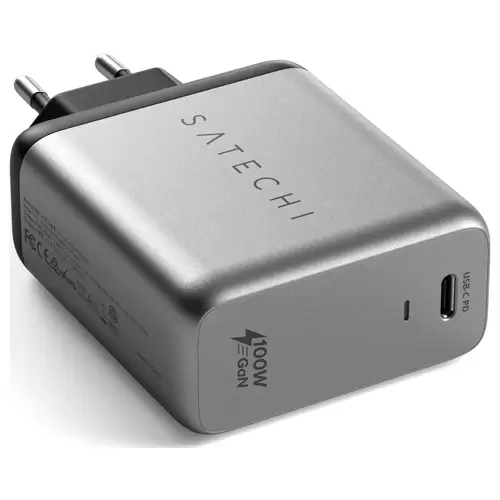 Satechi ST-UC100WSM-EU USB Ladegerät 100W 1x USB-C® Anthrazit Innenbereich Satechi ST-UC100WSM-EU USB Ladegerät 100W 1x USB-C® Anthrazit Innenbereich