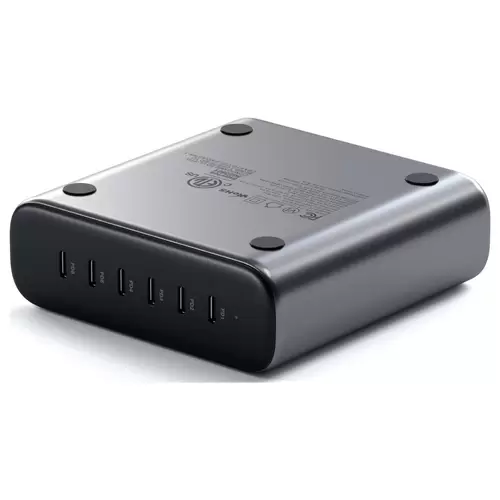 Satechi ST-C200GM-EU USB Ladegerät 200W 6x USB-C® USB PD 3.1 Grau Innenbereich Satechi ST-C200GM-EU USB Ladegerät 200W 6x USB-C® USB PD 3.1 Grau Innenbereich