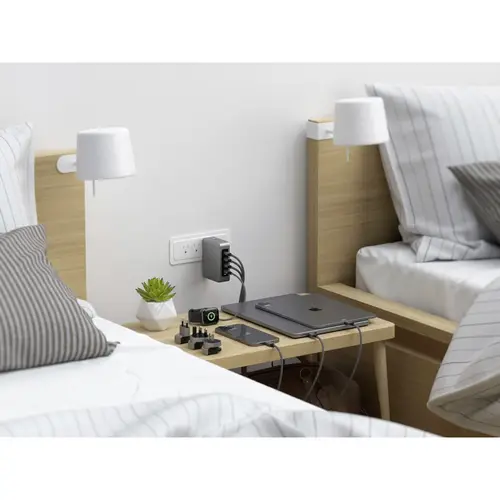Satechi ST-W145GTM USB Ladegerät 145W 4x USB-C® USB PD Grau Innenbereich Satechi ST-W145GTM USB Ladegerät 145W 4x USB-C® USB PD Grau Innenbereich