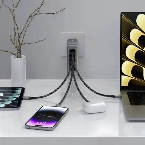 Satechi ST-W145GTM USB Ladegerät 145W 4x USB-C® USB PD Grau Innenbereich Satechi ST-W145GTM USB Ladegerät 145W 4x USB-C® USB PD Grau Innenbereich