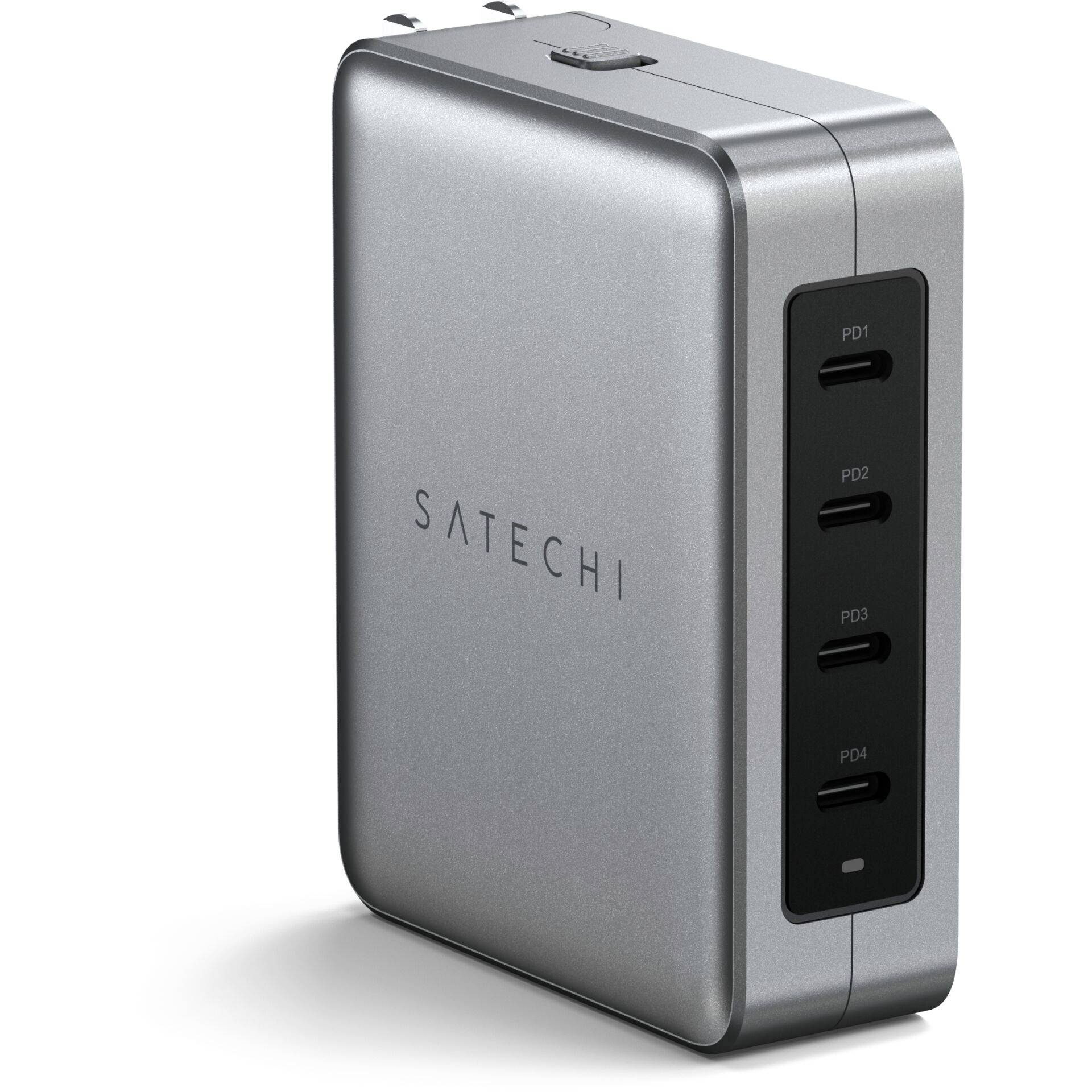 Satechi ST-W145GTM USB Ladegerät 145W 4x USB-C® USB PD Grau Innenbereich