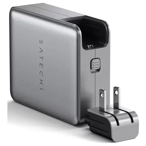 Satechi ST-W145GTM USB Ladegerät 145W 4x USB-C® USB PD Grau Innenbereich Satechi ST-W145GTM USB Ladegerät 145W 4x USB-C® USB PD Grau Innenbereich