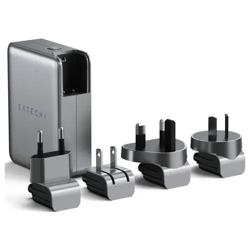 Satechi ST-W145GTM USB Ladegerät 145W 4x USB-C® USB PD Grau Innenbereich Satechi ST-W145GTM USB Ladegerät 145W 4x USB-C® USB PD Grau Innenbereich