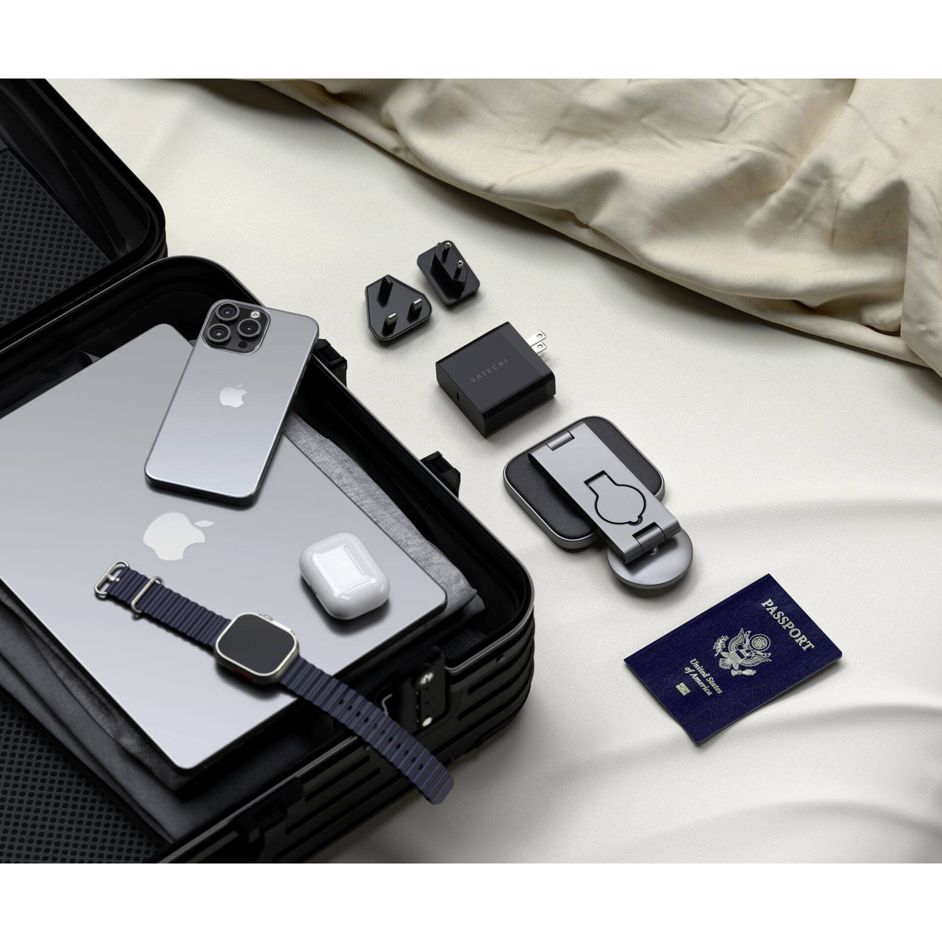 Satechi Induktions-Ladegerät ST-Q31FM-EA ST-Q31FM-EA Anthrazit