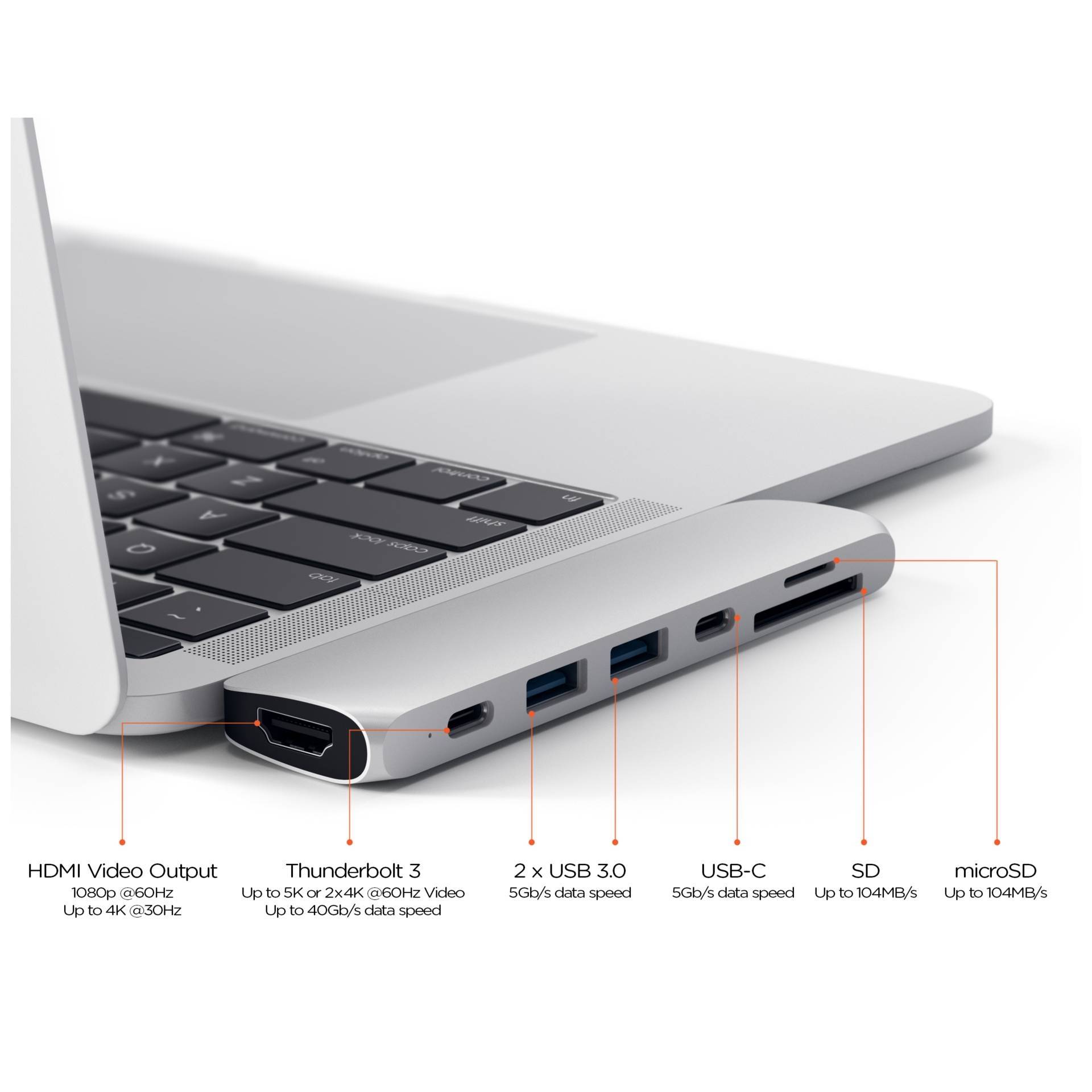 Satechi USB-C® Dockingstation ST-CMBPS