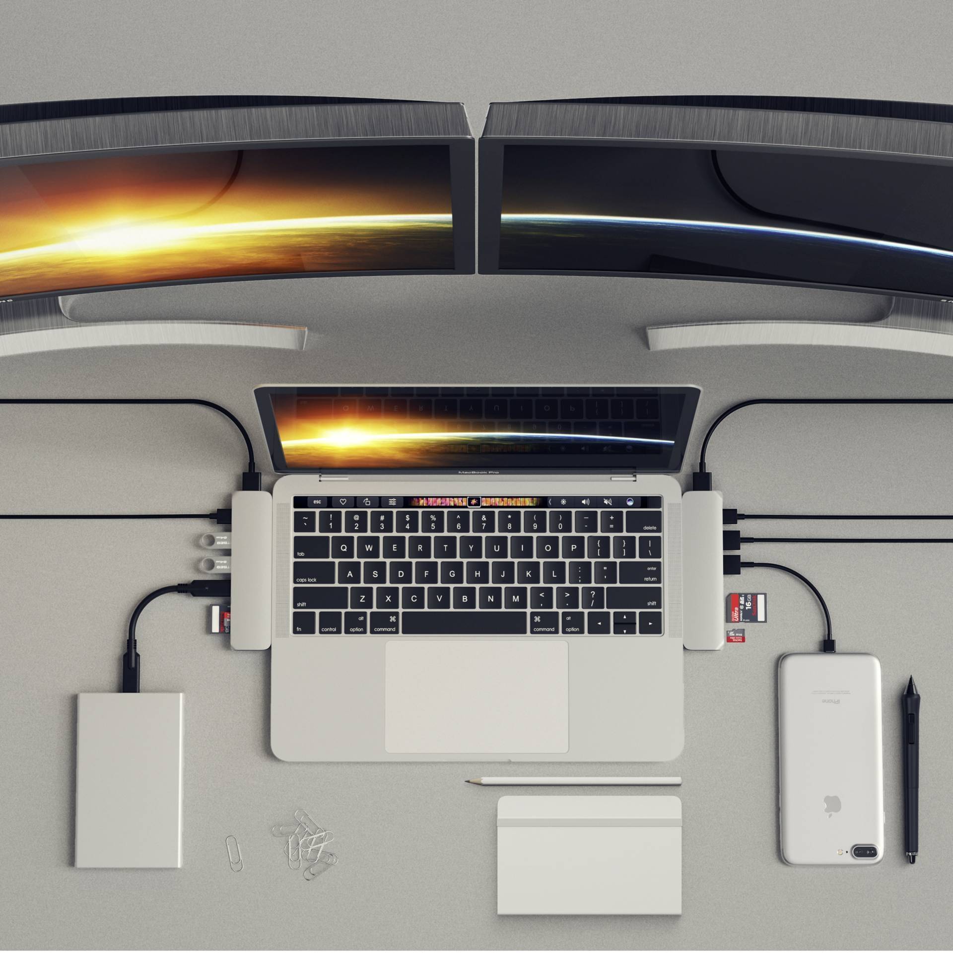 Satechi USB-C® Dockingstation ST-CMBPS