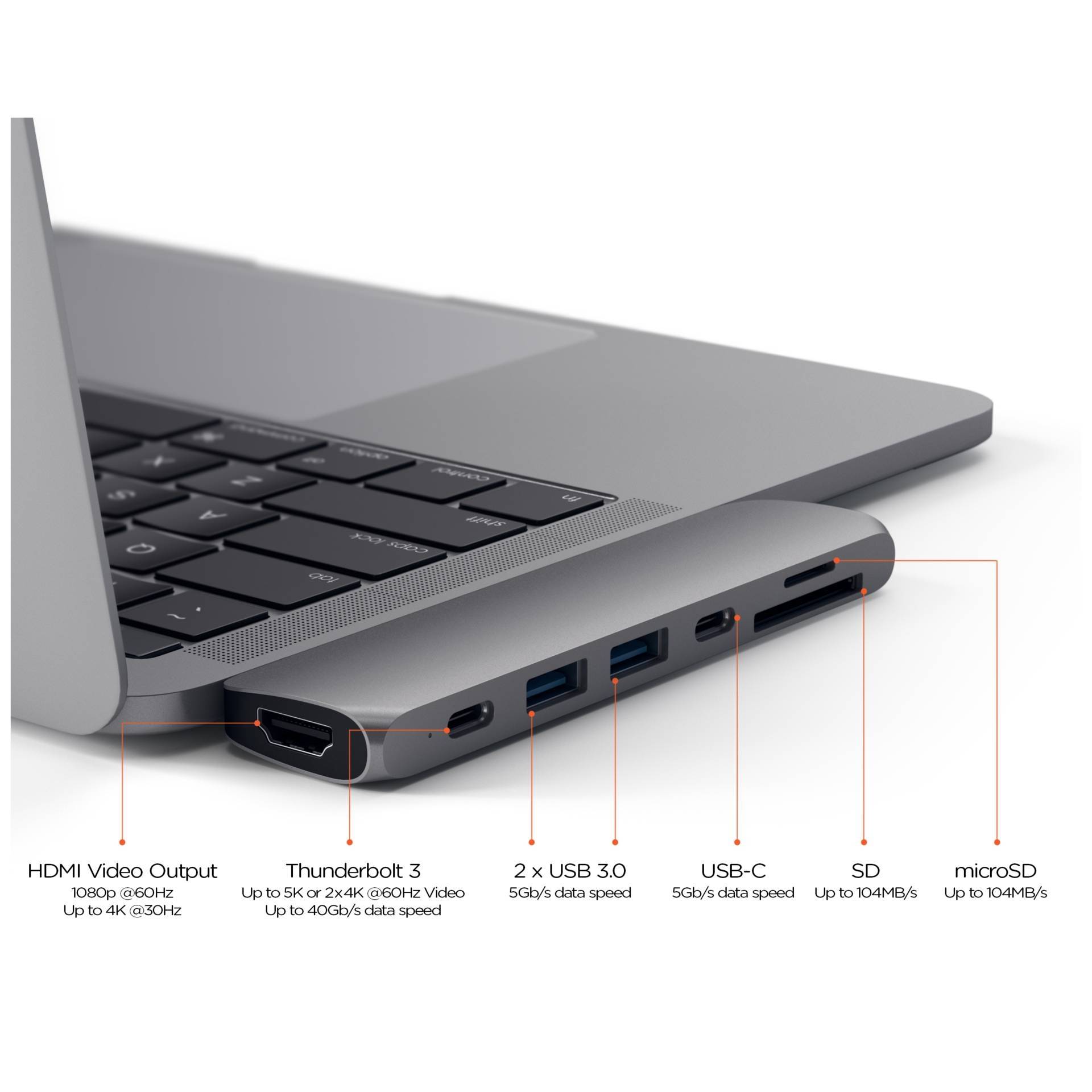 Satechi USB-C® Dockingstation ST-CMBPM