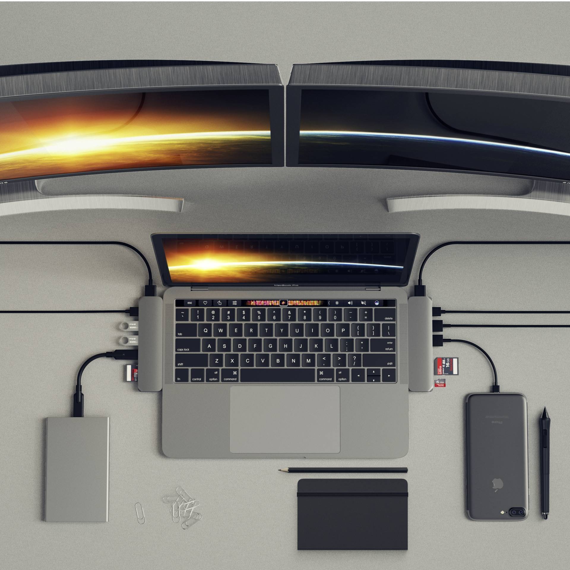 Satechi USB-C® Dockingstation ST-CMBPM