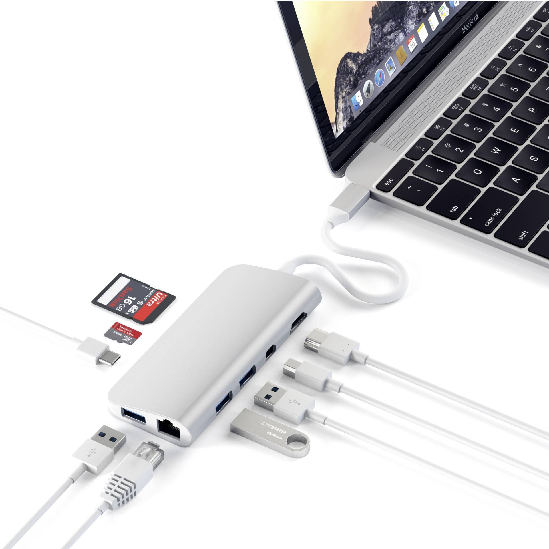 Satechi USB-C® Dockingstation ST-TCMM8PAS