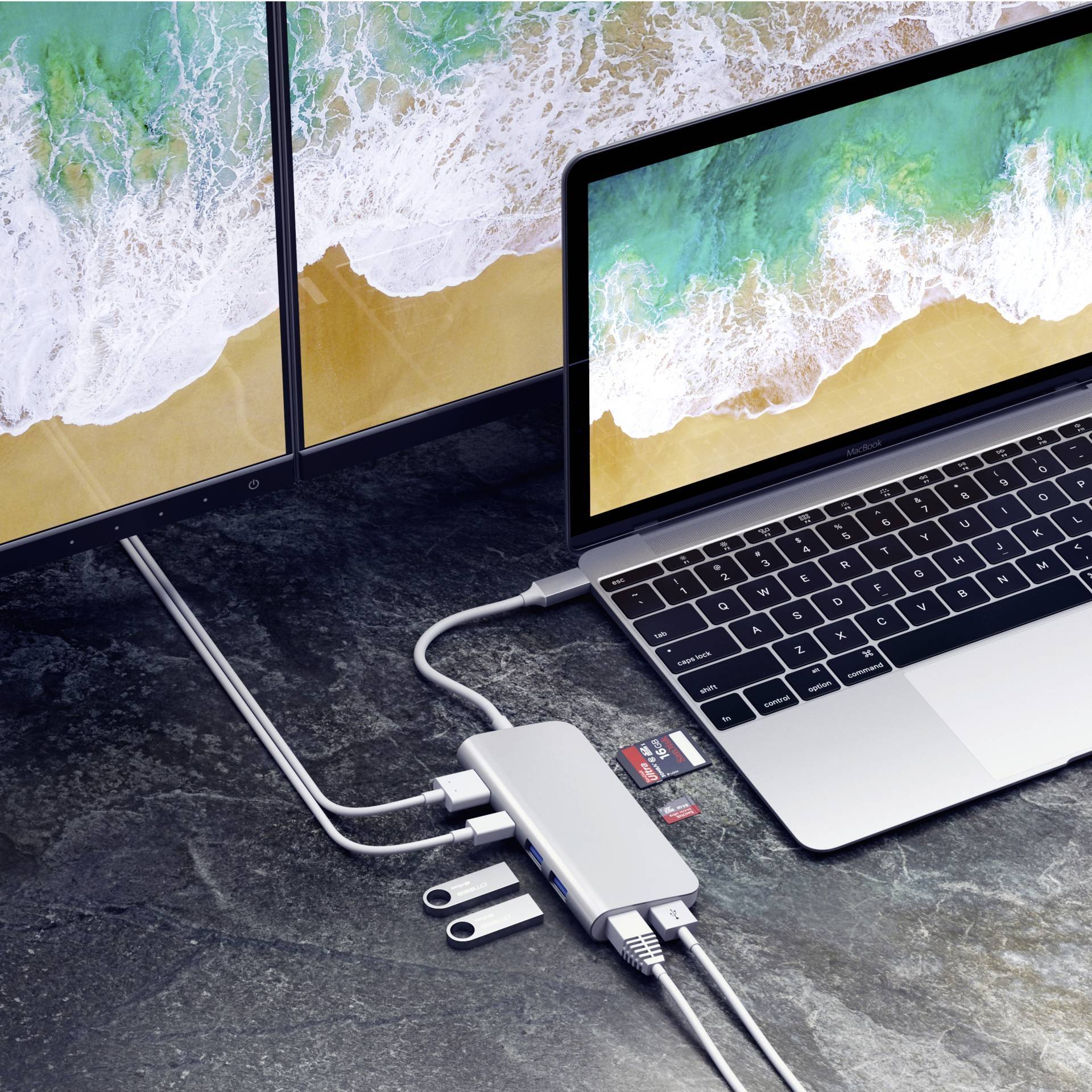 Satechi USB-C® Dockingstation ST-TCMM8PAS