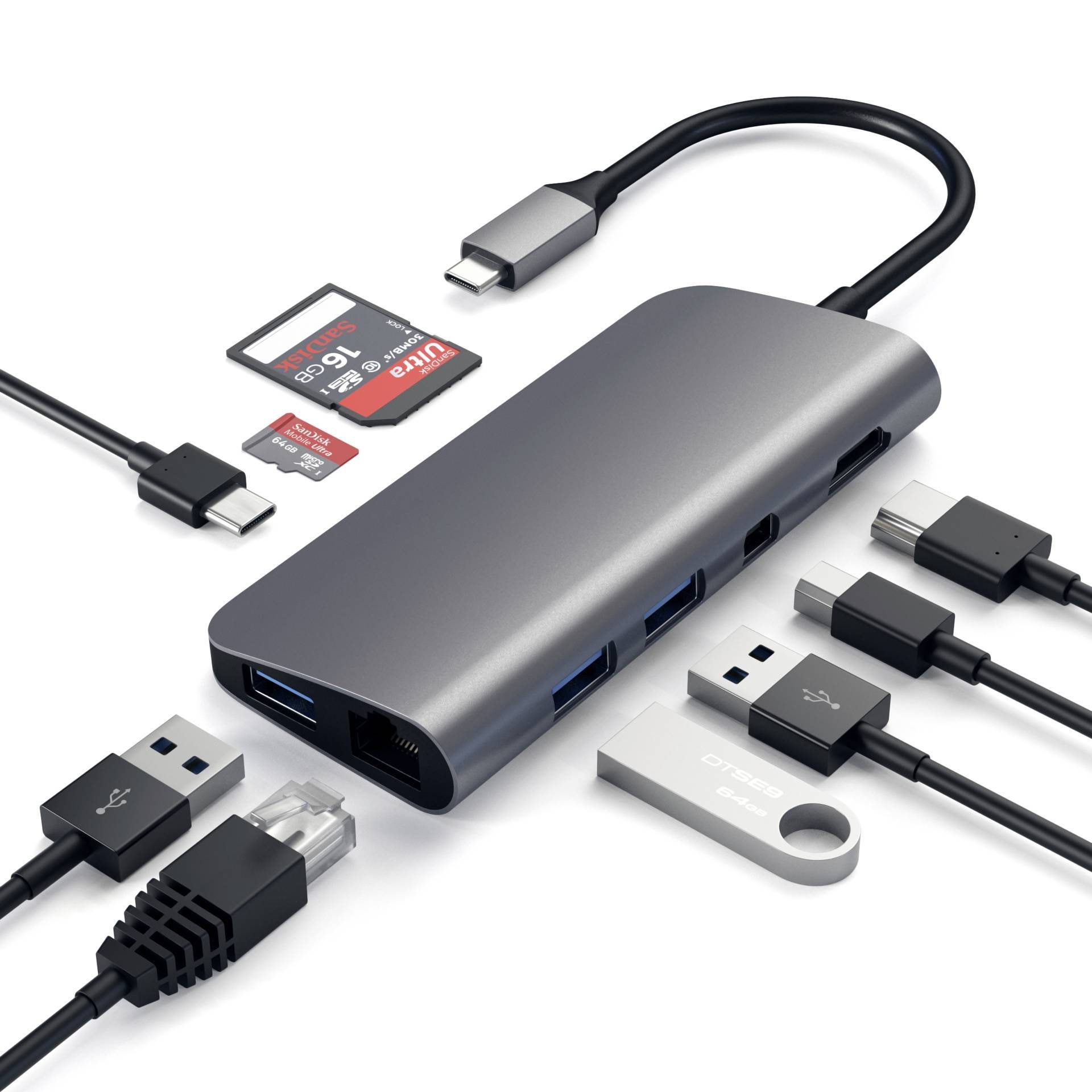 Satechi USB-C® Dockingstation ST-TCMM8PAM
