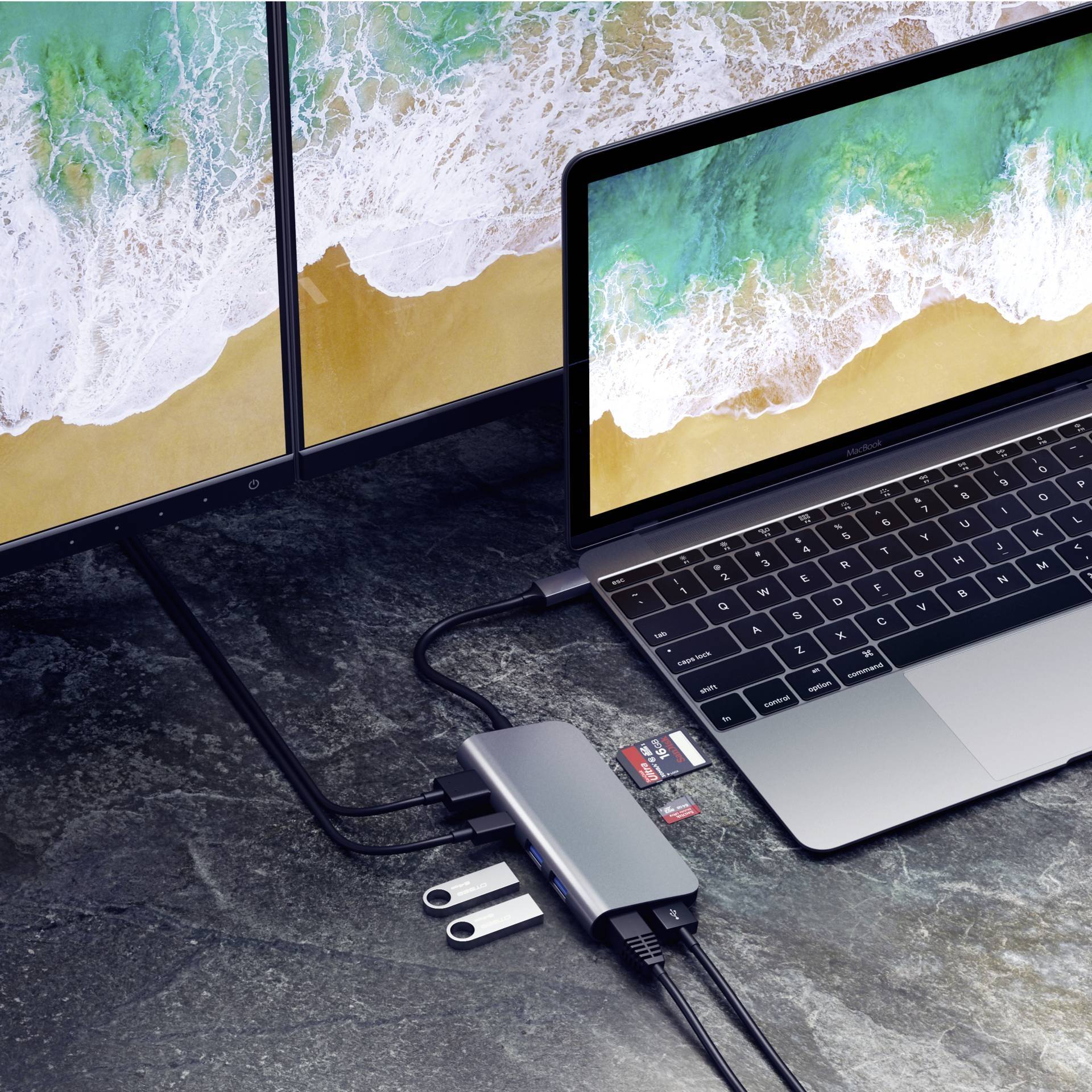 Satechi USB-C® Dockingstation ST-TCMM8PAM