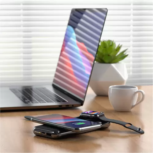 Satechi Quatro Wireless Powerbank 10000 mAh Qi Wireless Charging USB-A, USB-C® Schwarz Satechi Quatro Wireless Powerbank 10000 mAh Qi Wireless Charging USB-A, USB-C® Schwarz