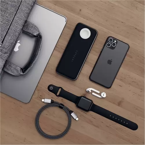 Satechi Quatro Wireless Powerbank 10000 mAh Qi Wireless Charging USB-A, USB-C® Schwarz Satechi Quatro Wireless Powerbank 10000 mAh Qi Wireless Charging USB-A, USB-C® Schwarz