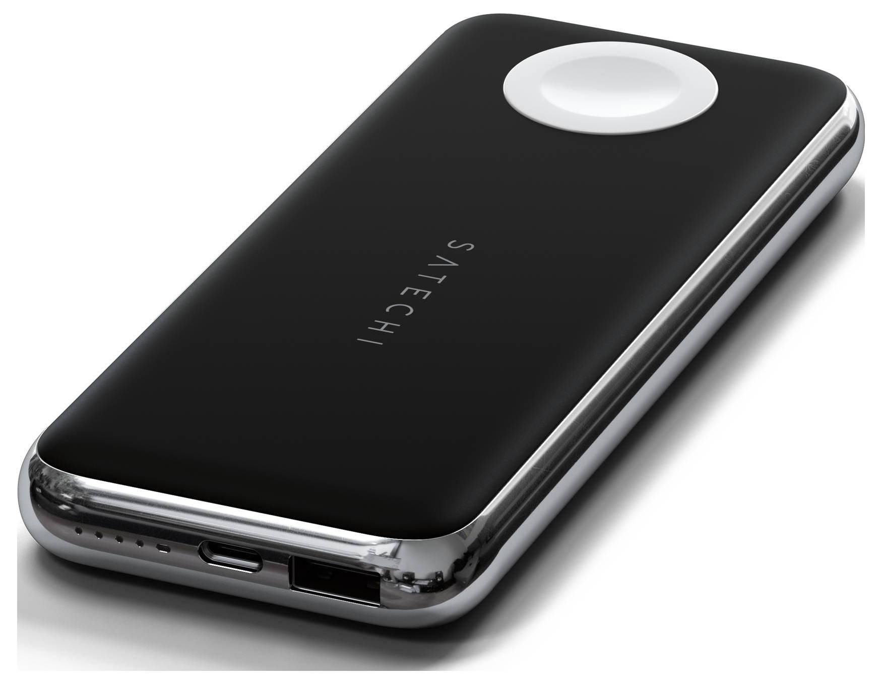 Satechi Quatro Wireless Powerbank 10000 mAh Qi Wireless Charging USB-A, USB-C® Schwarz