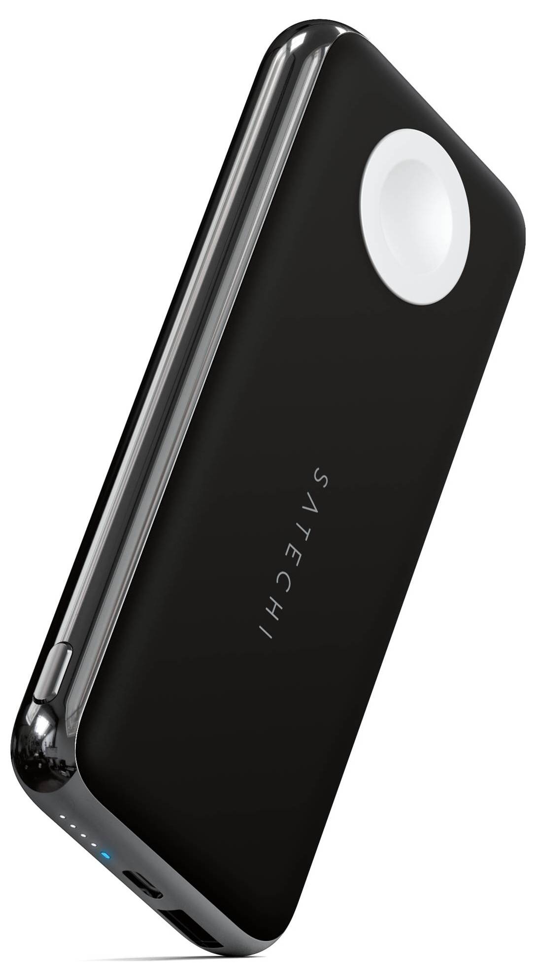 Satechi Quatro Wireless Powerbank 10000 mAh Qi Wireless Charging USB-A, USB-C® Schwarz