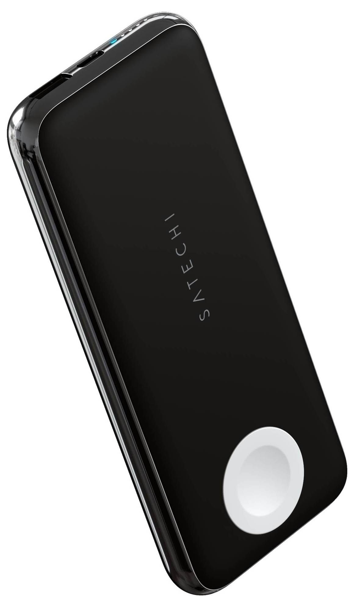 Satechi Quatro Wireless Powerbank 10000 mAh Qi Wireless Charging USB-A, USB-C® Schwarz