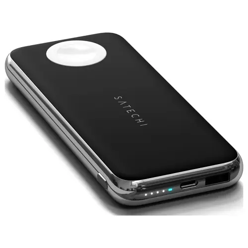 Satechi Quatro Wireless Powerbank 10000 mAh Qi Wireless Charging USB-A, USB-C® Schwarz Satechi Quatro Wireless Powerbank 10000 mAh Qi Wireless Charging USB-A, USB-C® Schwarz